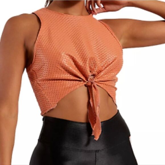 2/$20 Koral Maya Front Tie Crop Top - Picture 1 of 5